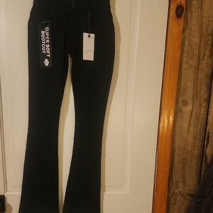 BAMBOO Elegant Black Bootcut Jeans